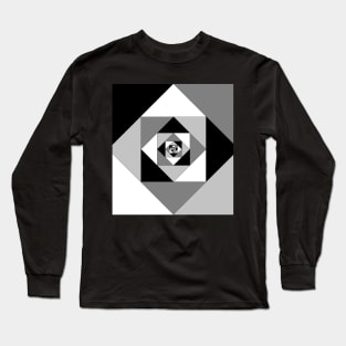 3D Animator 3D Printing black and white pattern Long Sleeve T-Shirt